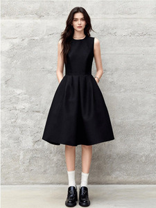 Vestido sin Mangas de Verano, <span class=keywords><strong>Estilo</strong></span> Francés, Corte en A, <span class=keywords><strong>Estilo</strong></span> Hepburn, Elegante para Damas - Product Image 5