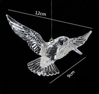Offre Spéciale : Décoration de Plafond pour Scène de Mariage – Ornement Créatif en Acrylique de 10 cm en Forme d'Oiseau Volant avec Lumière LED pour Magasin