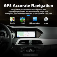 Estilo OEM 8,8 pulgadas Android coche GPS navegación Radio pantalla táctil mano derecha unidad salpicadero instalación para Mercedes W204