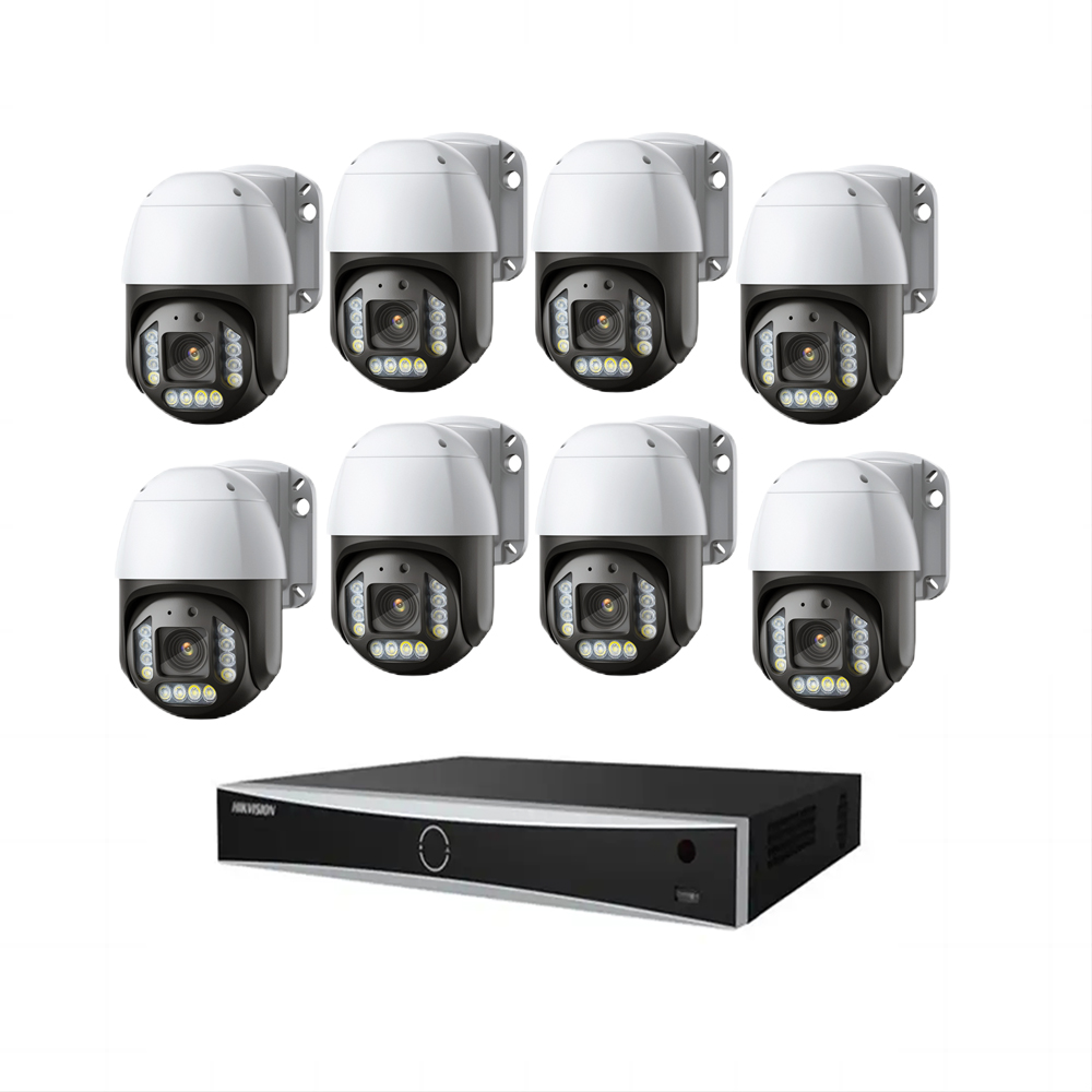 SZGOING 4K 8CH 8MP CCTV DVR NVR Kit 8-Channel POE PTZ Security Camera  System with Night Vision CMOS Sensor Face Recognition