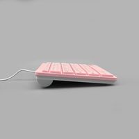 Nouveau clavier de bureau filaire USB 2.0 de haute qualité, touches chocolat, mini, fin, étanche pour ordinateur de bureau et portable K-001A