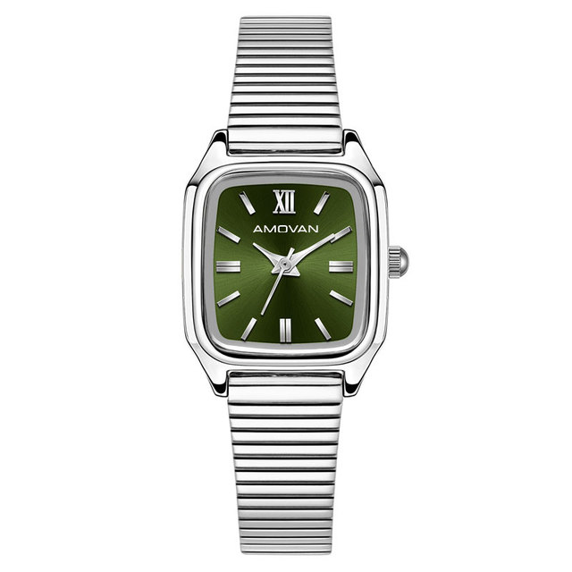 Stylish Stainless Steel Quartz Movement Watch Water Resistant Simple Design Fashionable Alloy Case Glass Dial for Business Use