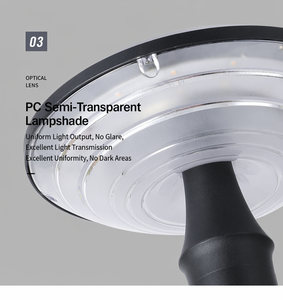 Lampadaire solaire rond à télécommande, détecteur de mouvement, étanche IP65, en aluminium moulé sous pression, LED, pour jardin, allée, colonne extérieure - Product Image 4