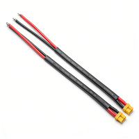 Arnés de Cables de Silicona con Conector XT30U-F, Arnés de Cables de Alimentación Electrónicos con Voltaje Nominal de 600V para Baterías de Nueva Energía