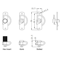 Serrure de compresseur à came COFIY en acier inoxydable 304, durable, antivol, polie, pour armoire, modèle 336