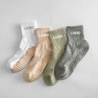 Chaussettes de Pilates en tricot technique pour femmes, chaussettes de yoga haute performance, chaussettes antidérapantes en coton, chaussettes de sport compatibles Reformer, chaussettes mi-mollet