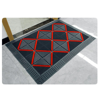 Tapis brosse en nylon revêtement de sol en plastique antidérapant modulaire plus épais 75cm * 105cm