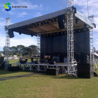 Tente d'événement d'extérieur en aluminium pour scène de concert Plate-forme élévatrice Design Stand Truss Display Toit de scène