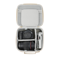 Sac photo de luxe antichoc en EVA avec fermeture éclair, étui de rangement étanche pour appareil photo numérique, idéal pour les voyages et les appareils électroniques