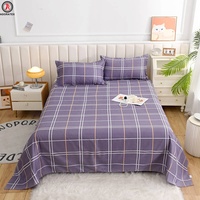 Ensemble de literie 3 pièces 100% polyester comprenant 1 drap et 2 taies d'oreiller pour les foyers d'Afrique de l'Ouest
