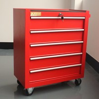 CE 2025 Nouveau design Chariot d'atelier robuste en fer verrouillable et roulant pour garage, chariot à outils OEM