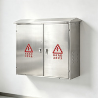 Fabricación de Chapa Metálica Personalizada OEM ODM, Caja de Distribución Eléctrica de Acero Inoxidable con Doble Puerta