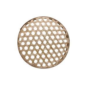 Panier de présentation rond en <span class=keywords><strong>bambou</strong></span> tressé vintage du Vietnam, écologique, multifonctionnel, pour fruits, collations, rangement, décoration murale - Product Image 2