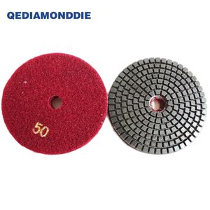 High Quality Customized 4inch 5inch Resin Diamond Polishing Buffing Pads for Marble Granite - Product Image 1