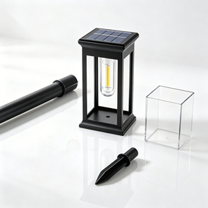 Lampes solaires LED étanches IP67 pour l'extérieur, style lanterne, pour allées, chemins, jardins, pelouses, patios, décoration - Product Image 3