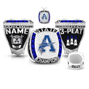 Bague de championnat personnalisée pour les médailles de trophée d'or de joueur de sport pour les bagues de mode pour le prix de compétition d'équipe - Product Image 3