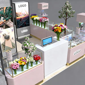 Muebles de Alta Gama para Exhibición de Flores en Tiendas, Diseño Romántico para Floristerías, Kiosco de Flores para Centros Comerciales - Product Image 6