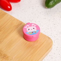 Mini-récipient à sauce de dessin animé, boîte de service alimentaire en plastique mignonne pour collations, petit format