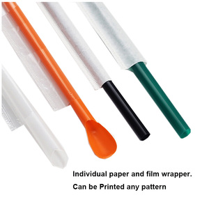 Riêng Bọc Dài Cực Rộng Dùng Một Lần Boba Bong Bóng Trà Sữa Lắc Ống Hút Jumbo Uống Ống Hút - Product Image 5