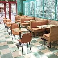 Banquette de restaurant en cuir PU de plusieurs couleurs moderne à usage commercial banquette de canapé utilisée meubles de restaurant avec dossier haut