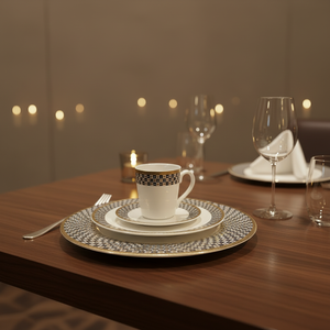 Juego de 8 Platos de Porcelana Fina, Elegantes y Duraderos, para Bodas, Restaurantes y Fiestas, Aptos para Lavavajillas - Product Image 3