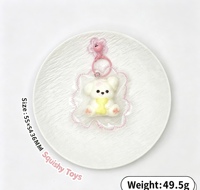Boneka Beruang Silikon Food-grade Baru yang Menggemaskan dengan Tepi Jahitan, Mainan Pereda Stres Grosir, Model Slow-rebound, Mainan Squishy