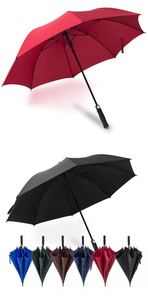 Ombrello da Golf Dritto in Poliestere da 27 Pollici Completamente Automatico, Antivento, con Telaio a R, Personalizzabile con Logo, Design Classico - Vendita all'Ingrosso - Product Image 3