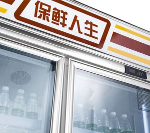 Refrigerador Comercial Lintee <span class=keywords><strong>Pepsi</strong></span> Drink con Puertas de Vidrio Doble Antivaho, Congelador, Equipo de Refrigeración - Product Image 2