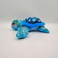 Venta al por mayor de peluche lindo de peluche realista océano tortuga Animal relleno mar Animal niños regalo de Navidad suave simulación tortuga marina