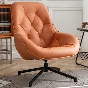 Sedia a <span class=keywords><strong>Dondolo</strong></span> Moderna ed Ecologica in Pelle PU con Schienale Alto e Braccioli Curvi - Seduta Singola per Casa/Ufficio - Product Image 3