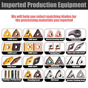 65hrc độ cứng tiêu cực Rake <span class=keywords><strong>CNC</strong></span> chèn cao cấp tialn tráng wnmg Carbide biến chèn cho thép gia công thép không gỉ - Product Image 2