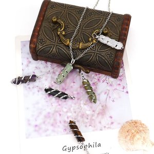 Collana Unisex con Pendente in Cristallo Naturale di Ametista, Colonna Esagonale a Punta Singola, a Forma di Serpente, in Argento, Regalo Classico - Product Image 4