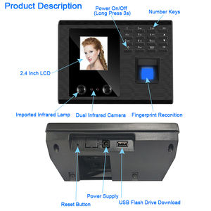 Eseye顔認識ドアアクセス制御システム従業員生体認証指紋時間出席マシン - Product Image 5