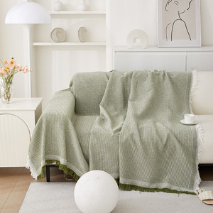 Housse de canapé de haute qualité housses de coussin de canapé <span class=keywords><strong>vert</strong></span> gaufré housse de canapé en forme de L pour toutes les saisons universelles - Product Image 5