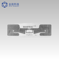 Puce de chronométrage de course UHF RFID Dogbone Smartrac, autocollant avec puce Impinj M730 M830 pour système de chronométrage de marathon