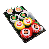 Tube moyen coton peigné en boîte haut mode de rue hommes et femmes chaussettes sport coloré mignon drôle Sushi Maki chaussettes