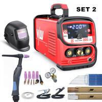 Saldatrice VECTOR DC TIG MMA Manuale ARC 220V per Alluminio IGBT Inverter Senza Gas Tokyo2300