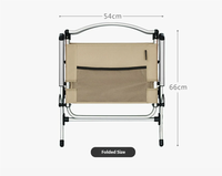 Chaise pliante Kermit en alliage d'aluminium ultra-léger, portable pour le camping en plein air, les activités de camping et les pique-niques