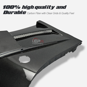 Guardabarros Delantero Decorativo de Fibra de Carbono EPR de Lujo para 370Z Z34 (2009 en Adelante) - Fácil Instalación (Sin Ventilación Superior) - Product Image 4