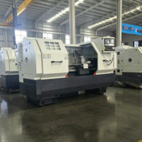 Machine à tourner CNC CK6150-1500 |   Tour à lit plat robuste, axe X 300 mm, déplacement axe Z 1000 mm, positionnement 0,005 mm