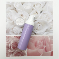 Flacon pompe 30ml 50ml en PP, flacon vide pour lotion, couleur personnalisée, série de soins de la peau, flacon pompe sans air en plastique pour cosmétiques
