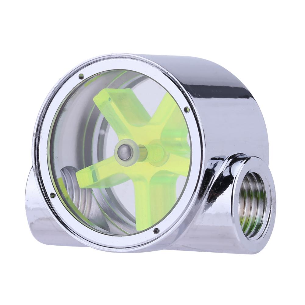 Измеритель расхода воды G1/4 с 5 листьями, металлический индикатор рабочего колеса, для компьютера, системы водяного охлаждения, аксессуары для ПК