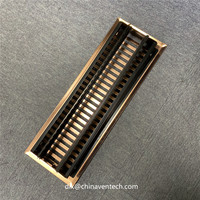 Grille de ventilation au sol pour système de CVC, en métal, pour récupération d'air, registre de sol