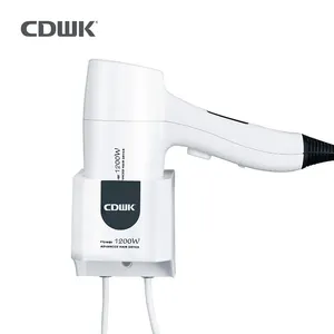 Secador de cabelo iônico profissional cdwk 1200w abs, montado na parede, cd-730