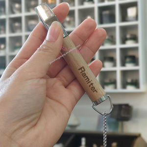 عصا تدخين بديلة مخصصة من الخشب للاستخدام مرة واحدة بدون دخان مع سلسلة للإقلاع عن التدخين - Product Image 6