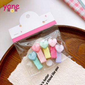 Star BB Haars pange Set Bonbon farbene, mit Stoff überzogene Haars pangen für Kinder Kunden spezifische Verpackung aus Metall Kunststoff-Direkter Hersteller - Product Image 6