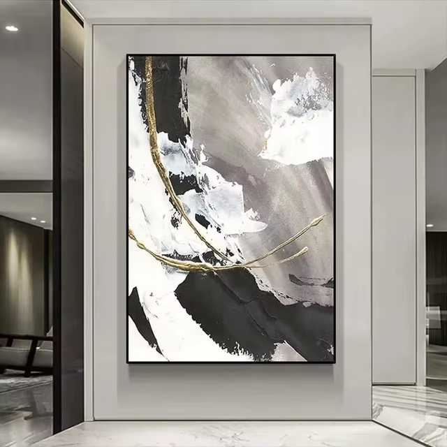 Modern abstract art decorative murals, canvas, canvas printed oil paintings, living room and hotel decorative art wall paintings