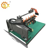 Cadena para zanjadora de minicargadora, máquina excavadora de zanjas, zanjadora de cadena hidráulica agrícola con punta de bala, zanjadora de cables