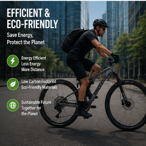 Bicicleta de Montaña ERMA OVERLORD con Suspensión Doble, Frenos de Disco, Cuadro de Fibra de Carbono, 150 kg de Carga, 27.5/29 Pulgadas, Profesional AM - Product Image 4