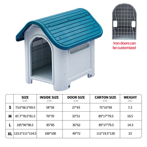제조업체 도매 야외 플라스틱 방수 개 집 - Product Image 4